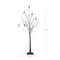 5ft. Pre-Lit Artificial Halloween Pumpkins and Skulls Ornament Tree with 72 Warm White LED Lights